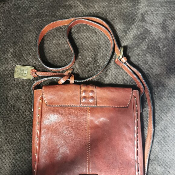 Whiskey/Antique Gold Studded Roxanne Crossbody #249 - Picture 10 of 16